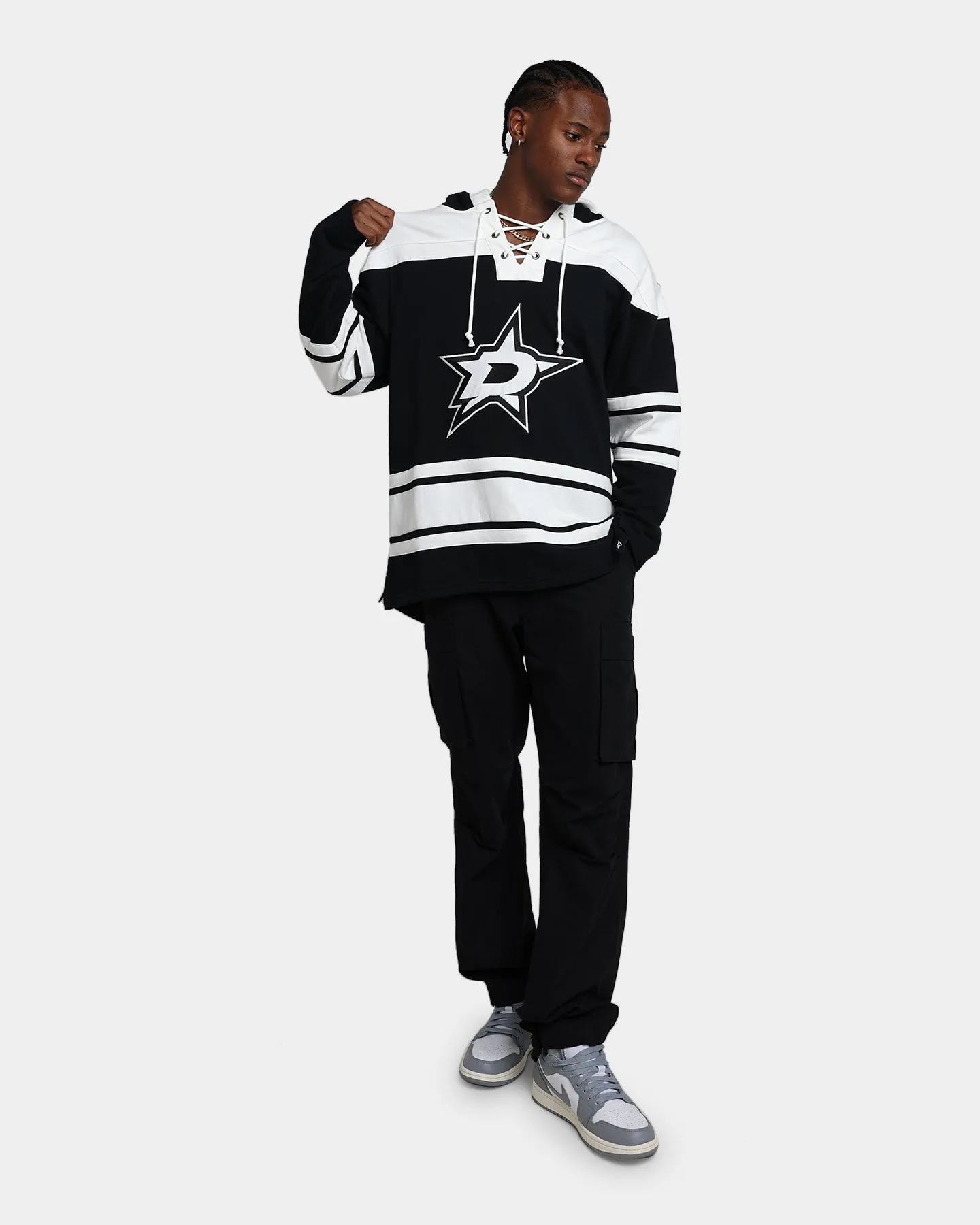 47 Brand Dallas Stars Superior Lacer Hoodie Jet Black