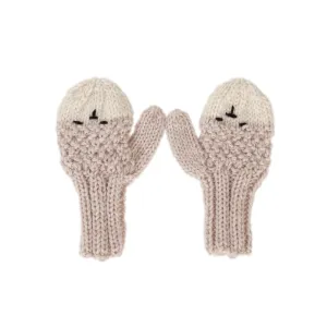 Acorn Animal Mittens - Oatmeal