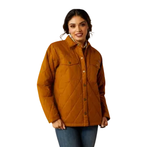 Ariat Women's Grizzly Quilted Barn Chesnut Horse Jacket