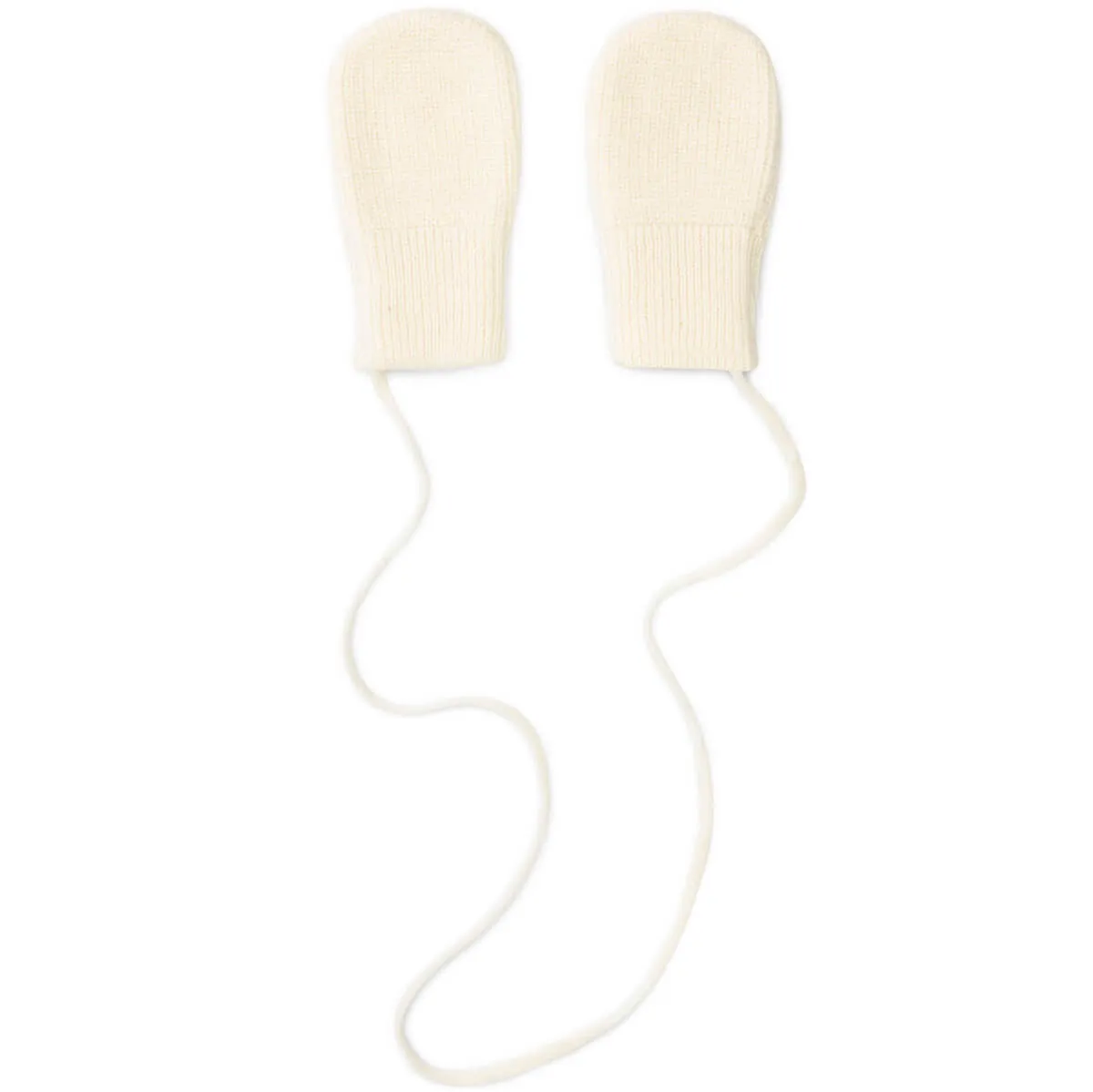 Baby Knitted Mittens in Cream by Gray Label