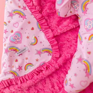 Barbie™ Star Power Minky Ruffled Luxette Patoo® Blanket