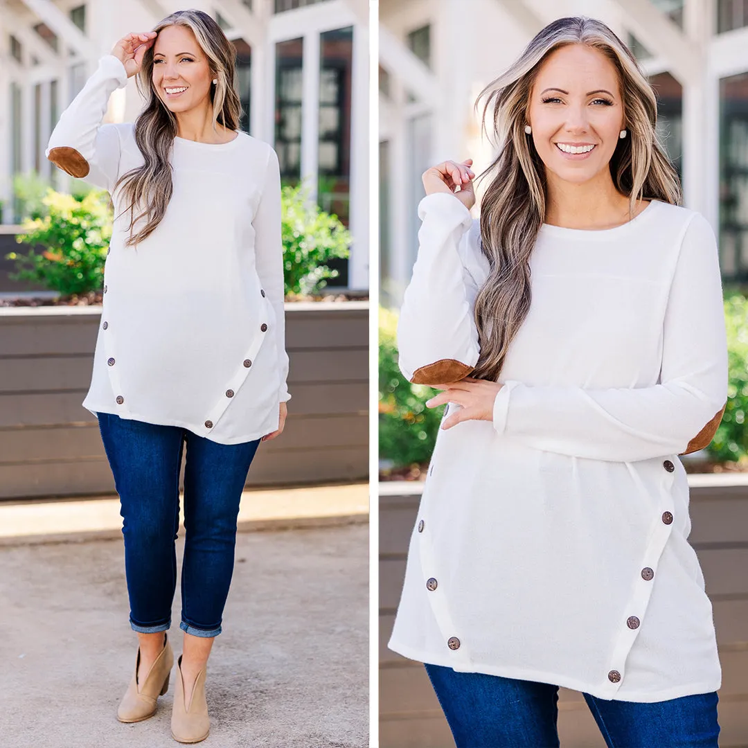 Battling Blush Top, Ivory