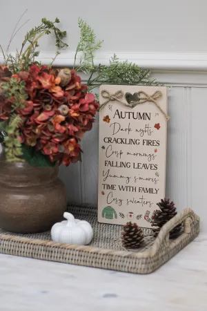 Cosy Autumn Plaque