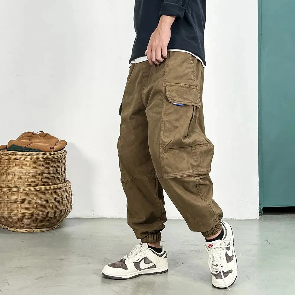 High Quality Streetwear Cargo Pants - Japanese Casual Jogging Pants - Loose Trousers