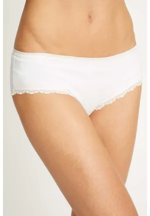 Lace Hipster - White