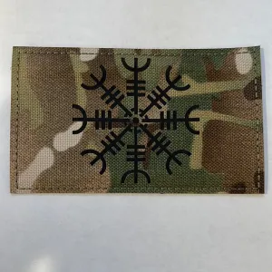 Large 3x5” Reflective 3D Norse Patch with Hook and Loop