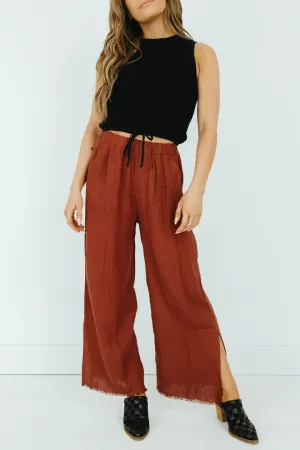 Mahogany Wide Leg Pants - FINAL SALE