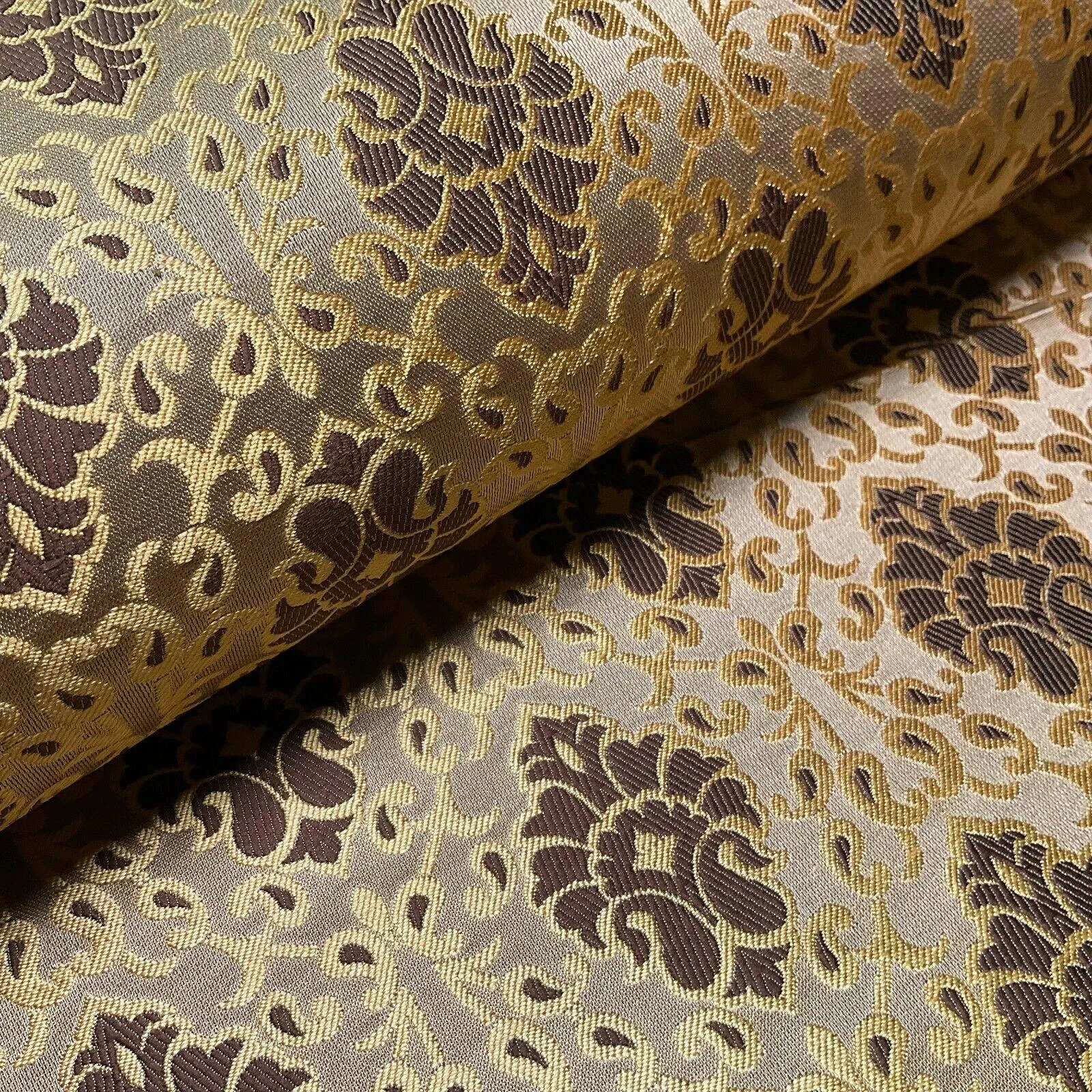 Ornamental Damask Brocade Wedding Banarsi Fabric 130 cm wide  M1565