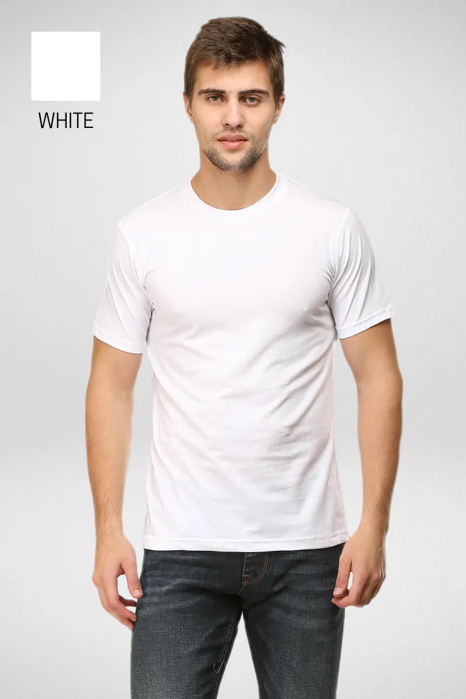 Pack Of 3 Plain T-shirts White Black and Red for Men