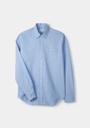 Pale Blue Cotton Linen Shirt