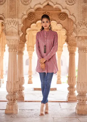 Pink Color Zaira Tunic