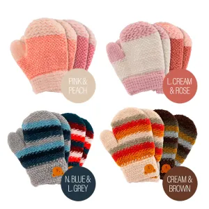 Soft Knit Mittens for Baby or Toddler - 2-Pack Gloves for Boys and Girls