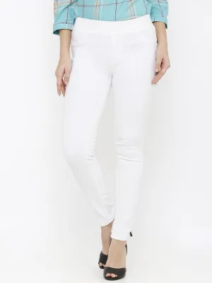 Women Mid-Rise Denim Legging